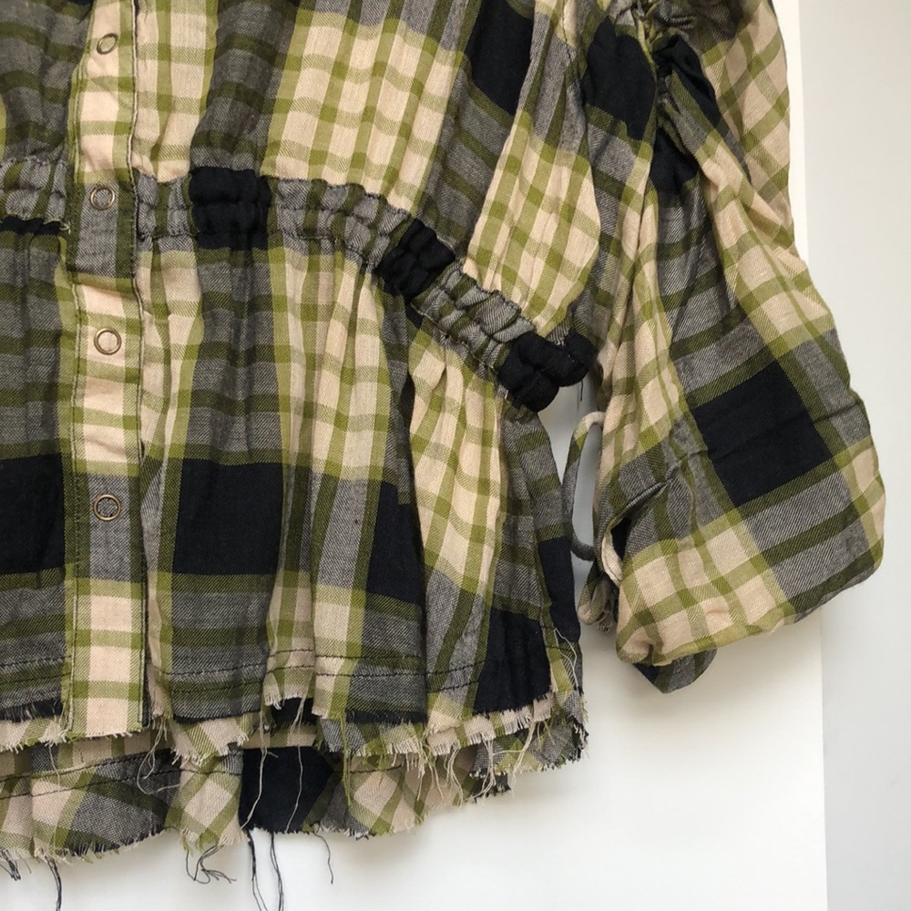 Free People Pacific Dawn Plaid Shirt - Picture 5 of 6